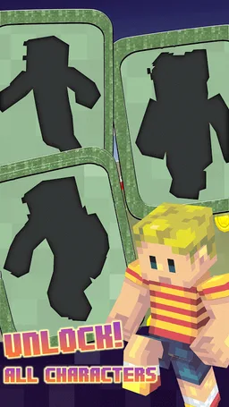 3D Super Run Earthbound Block Skins Running Games screenshot 3