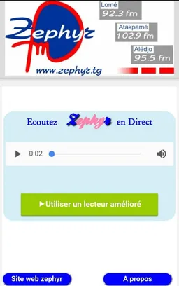 Radio Zéphyr Togo screenshot 2