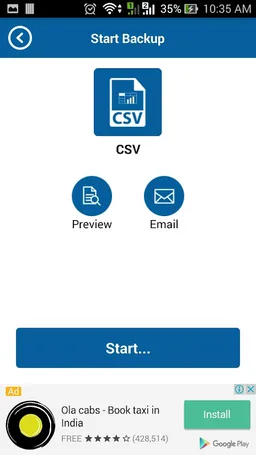 Contact Backup screenshot 3
