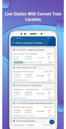 NTES train enquiry, train running status &  e rail screenshot 1