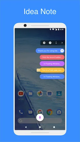 Idea Note - Voice Note, Floating Note, Idea Pill screenshot 1
