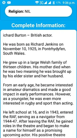 Hollywood Actors Biography screenshot 1