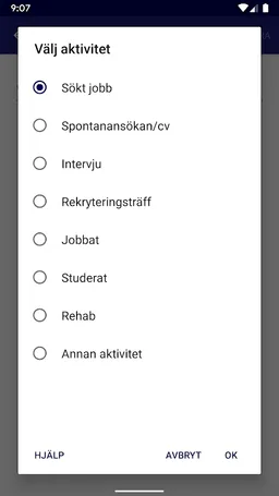 Arbetsförmedlingen Mina sidor screenshot 7