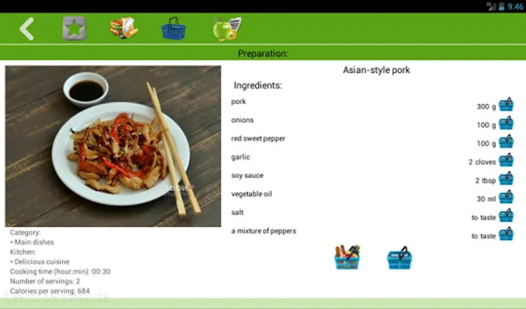 Delicious recipes screenshot 3