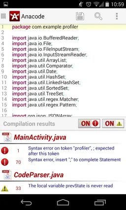 Anacode IDE Android/C/C++/JAVA screenshot 4