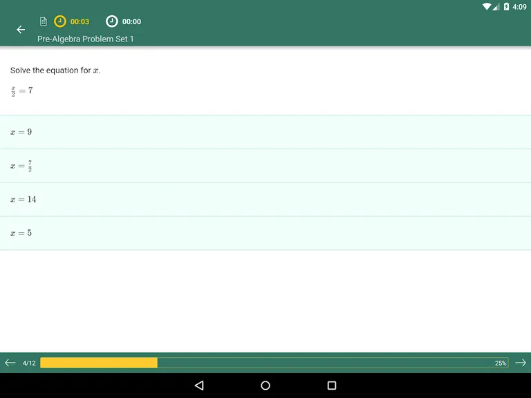 Pre-Algebra Practice & Prep screenshot 2