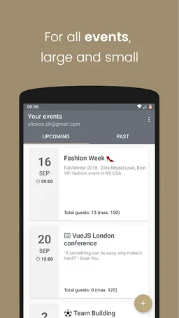 Eventor.app | Guest List for events screenshot 2