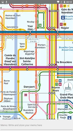 STIB-MIVB Brussels Metro & Tram Map screenshot 8