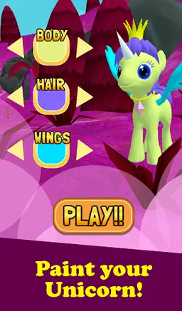 My Little Unicorn Dash 3D HD screenshot 3