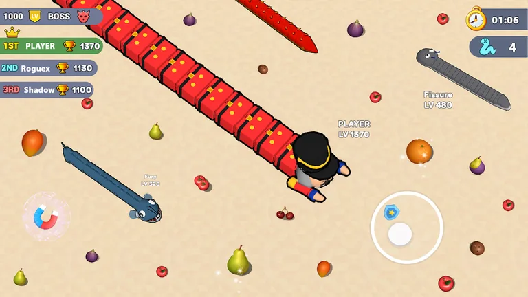 Worms .io Hungry Game screenshot 5