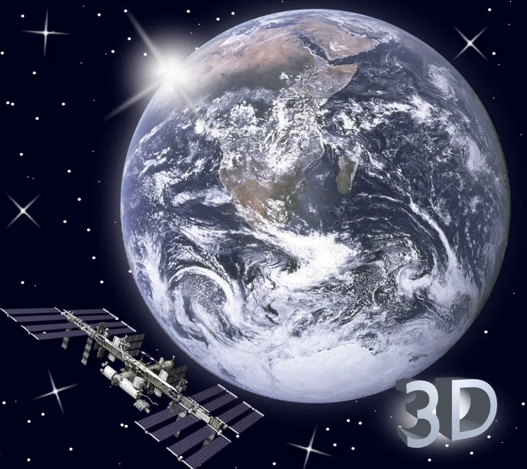 Earth Flying Objects 3D Live Wallpaper screenshot 3