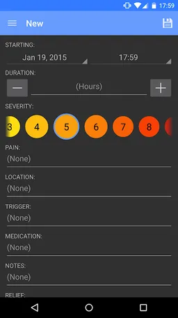 Headache Log screenshot 6