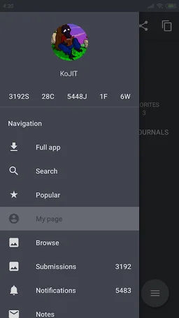 NOC for Fur Affinity screenshot 1