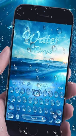 Water Drop Theme Keyboard screenshot 2