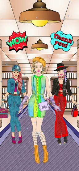 College BFF Colouring Dress Up screenshot 5