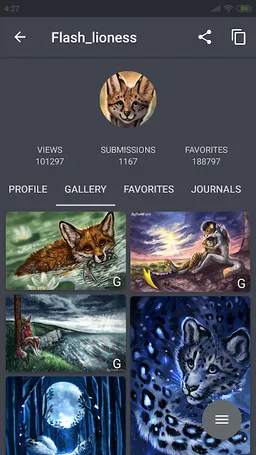 NOC for Fur Affinity screenshot 2