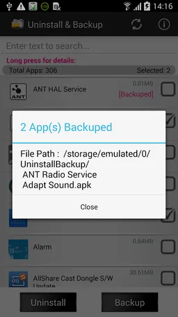 Uninstall Master - App Backup screenshot 2