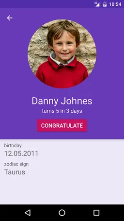 Birthday Calendar screenshot 2