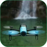 Waterfall by Drone Video LWP icon