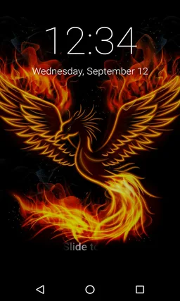 Phoenix Lock Screen Pattern Pin, Phoenix wallpaper screenshot 3
