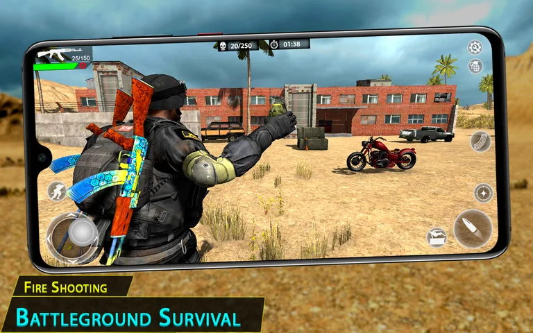 Fire Battleground Survival Shooting Squad Games screenshot 3