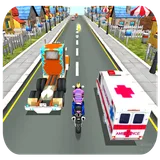 Moto rush traffic icon