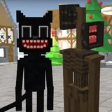 Skin Cartoon Cat & Siren Christmas Head icon