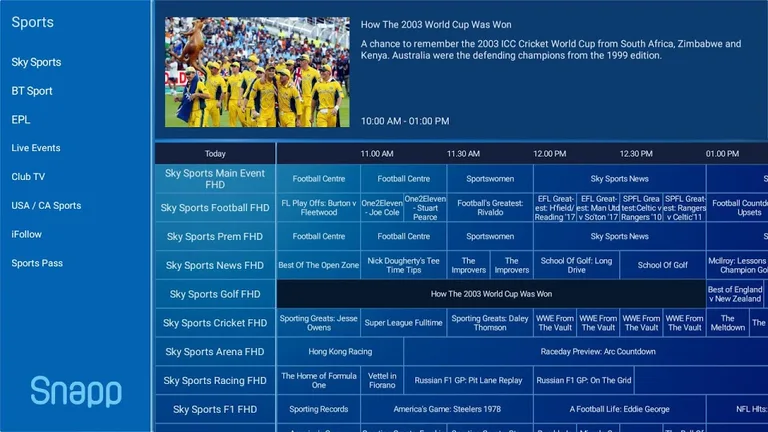 Snapp – IPTV Free, Plex Media & M3U Player screenshot 1