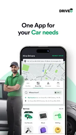 DriveU: Hire Driver for Car screenshot 1