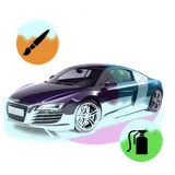 Paint cars icon