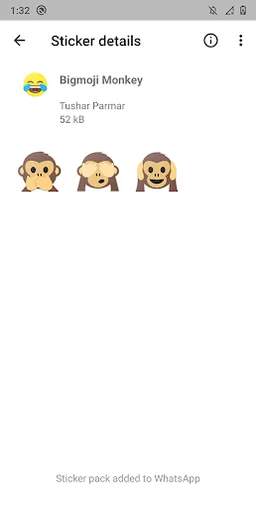 Bigmoji - WAStickerApp screenshot 10