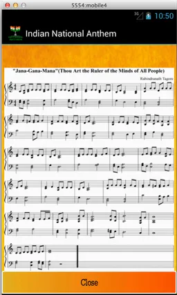Indian National Anthem screenshot 2