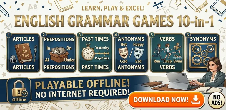 English Grammar Games 10-in-1 cover image
