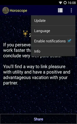 Horoscope screenshot 2