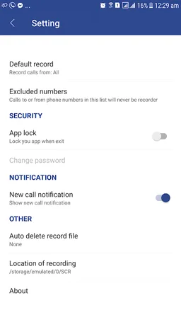 Smart Call Recorder - SCR screenshot 3