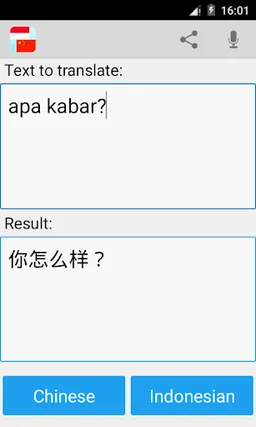 Indonesian Chinese Translator screenshot 1