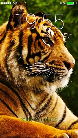 4K Tiger Lock Screen screenshot 3