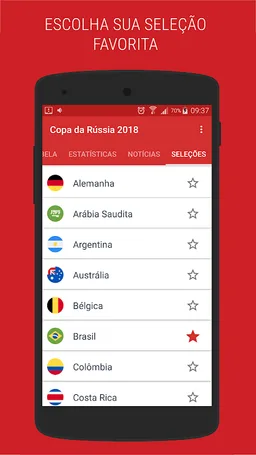 Copa do Mundo 2018: Tabela, jogos e notícias screenshot 10