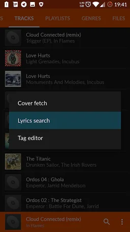 Vanilla Lyrics Search screenshot 2