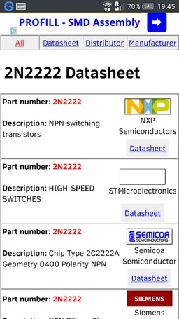 Bipolar Transistors Database screenshot 5