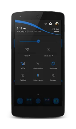 CM12/12.1 Theme - DeepBlue screenshot 2