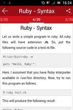 Learn Ruby screenshot 3
