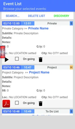 Multi Event Tracker screenshot 5