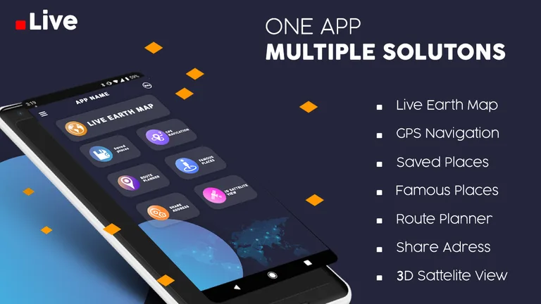 Live Earth Map 2024 - Mini GPS screenshot 2