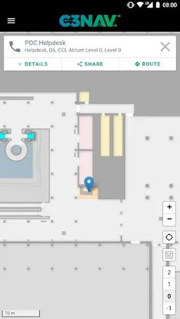 c3nav – 38C3 indoor navigation screenshot 7