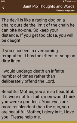 Saint Pio Thoughts and Words screenshot 6