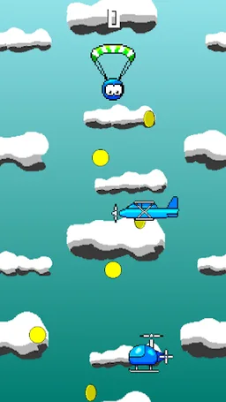 Swing Parachute sky racing screenshot 3