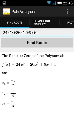 Polynomial Analyser screenshot 7