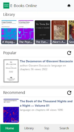 E-Book Online screenshot 1