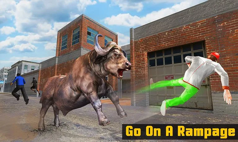Super X Robot VS Angry Bull Attack Simulator screenshot 4